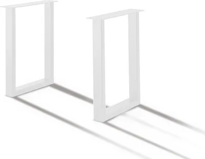 Produktbild von Tischfuß U 60x8x72 Stahl Weiß