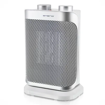 Image de Emerio Aérotherme FH-110691.4 - pour pièces jusqu'à 15 m² - IP21 - Elément chauffant PTC - 2 niveaux de chauffage - Thermostat réglable - Oscillant - Fonction ventilateur - Protection anti-basculement