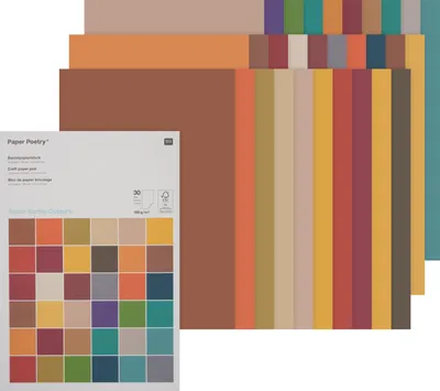 Produktbild von Rico Design 99010.09.24, Kunstpapier, 180 g/m², 30 Blätter