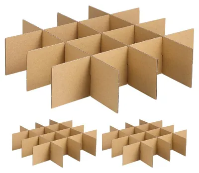 Karton-Trennwände für Umzugskartons, 18 Stück, 33,5x8x0,3 cm