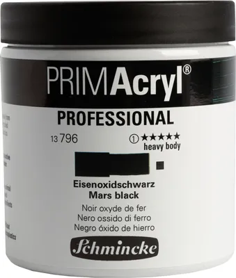 Produktbild von PRIMAcryl - Eisenoxidschwarz - 237ml Feinste Künstler Acrylfarbe Schmincke 13 796 053
