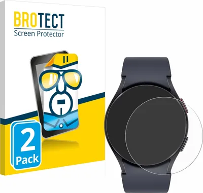 Produktbild von 2x Für Samsung Galaxy Watch 6 (40 mm) Schutzfolie BROTECT Displayschutz Display Schutz Folie Klar Transparent
