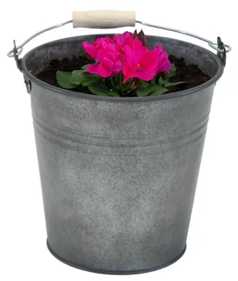 Produktbild von Mega Collections Eimer/Pflanztopf Eddy -Zink - vintage anthrazit - D16 X 14 cm