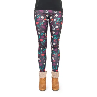 Produktbild von cosey- Christmas Line Leggings- X-Mas Print (Einheitsgröße) - Design Winter Deko