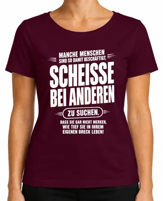 Productafbeelding van "Zoek de fout bij anderen" - Grappig, sarcastisch statement, dames T-shirt, bordeauxrood, maat L