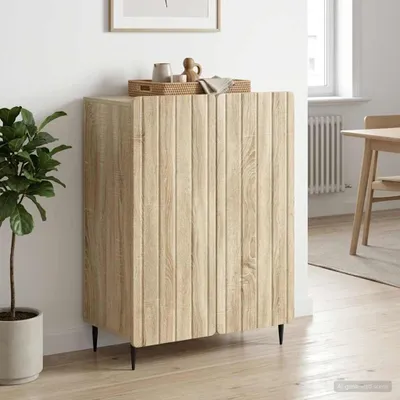 Image de Buffet vidaXL en chêne Sonoma, 66 x 34,5 x 92 cm, aggloméré