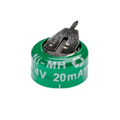 Obrázok produktu pre Knoflíková batéria typu 2/V15H s 2-pinovým 2,4 V 20 mAh NiMH