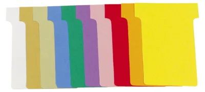 Produktbild von Exacompta Steckkarte 60x85x48x15mm 1000St - Farben sortiert - 57745E