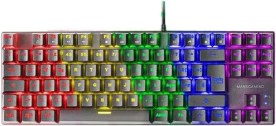Immagine prodotto di Mars Gaming MK80, cavo, USB, interruttore meccanico, QWERTY, LED RGB, nero