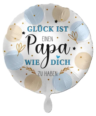 Produktbild von 18"/Ø43cm Folienballon  "Glück ist einen Papa wie dich zu haben"