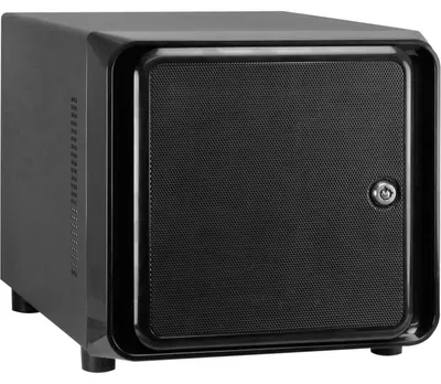 Produktbild von Inter-Tech SC-4100, Rack, Server, Schwarz, Mini-ITX, Stahl, 1U