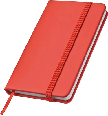 Produktbild von Notizbuch / Größe: A7+ (127x78mm) / PolyurethanEinband / 160 Seiten / Farbe: rot