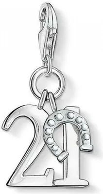 Produktbild von Thomas Sabo Glückszahl 21 0460-001-12 Charm Anhänger