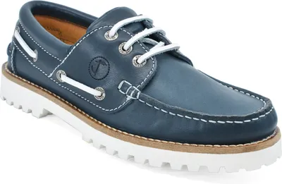 Produktbild von Damen Bootsschuhe Seajure Sibang Leder Marineblau und Weiß, Größe 37