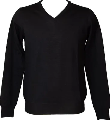 Obrázek produktu pro Pánský svetr RAGNO s výstřihem do V a dlouhými rukávy, z čisté extra jemné merino vlny, č. výrobku U545M2, vyrobeno v Itálii, velikost 56, 100 % vlna