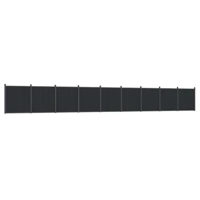 Obrázek produktu pro vidaXL Zaunelement Grau 1564x186 cm WPC
