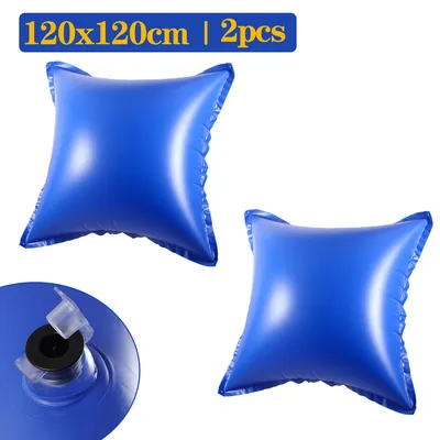 Obrázek produktu pro Clanmacy 2ks bazénový polštář bazénový zimní vzduchový polštář 122 x 122 x 60 cm, bazénový polštář, vzduchový polštář, zimní polštář na plachtu bazénu zimní spánek