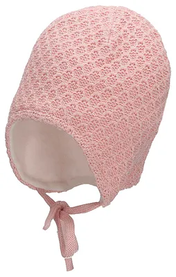 Produktbild von Sterntaler Baby Mädchen Strickmütze GOTS Mit Bindebändern - Aus Baumwolle - Rosa