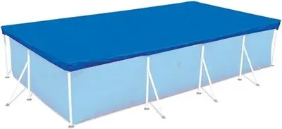 Obrázek produktu pro Kryt na bazén – solární kryt – ochrana bazénu – vodotěsný polyetylen – 300 x 200 cm – černý