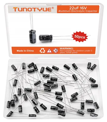 50 Stück 22µF 16V Aluminium-Elektrolytkondensatoren