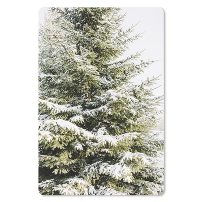 Produktbild von MuchoWow® Mauspad Mousepad Winter - Schnee - Baum 18x27 cm - Mousepads - Maus Mat - Pad - Mausunterlage