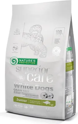 A bag of Nature's Protection dog food.