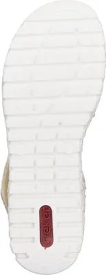 Produktbild von Rieker Damen Sandale Klettverschluss bequem Keilabsatz schmal farbenfroh V1364, Größe:39 EU, Farbe:Mehrfarbig