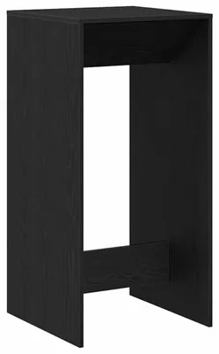 Image de Table de bar moderne en bois, de couleur noire