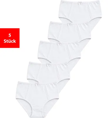 Produktbild von Taillenslip Taillenslip Damen Baumwolle Stretch 5er & 10er Pack Maxislip - Weiß 52/54 5 Stück