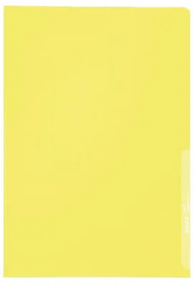 Produktbild von LEITZ Sichthülle Standard A4 PP genarbt gelb 0,13 mm 100 Hüllen