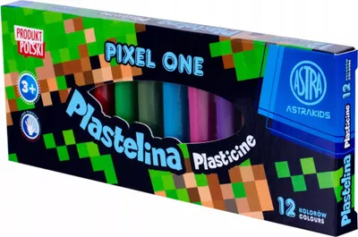 Zdjęcie produktu dla ASTRA Plastelina Pixel One  Kreatywno w 12 intensywnych kolorach dla kadej duszy artystycznej!