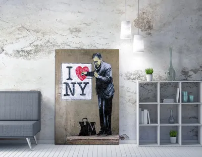 Produktbild von Wallity, WY42- BRS1183, Bunt, Leinwandbilder, 50 x 70 cm, 50% Baumwolle / 50% Polyester