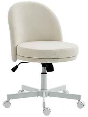 Productafbeelding van HOMCOM bureaustoel voor thuiswerk, in hoogte verstelbaar, met chenille-look