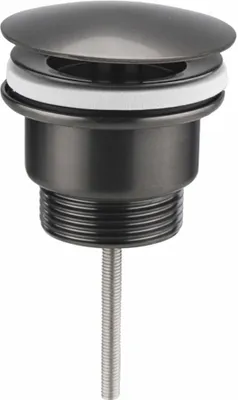 Image de Garniture d'écoulement non verrouillable 5/4", (H) 10-55mm, grand bouchon/gun metal