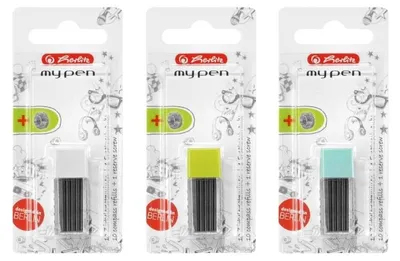 Produktbild von Herlitz Lead Compass Refills My.Pen ass.col., HB, Schwarz, Sichtverpackung, 10 Stück(e), 1 Stück(e)