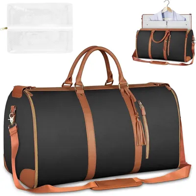 Produktbild von Faltbare Reisetasche - multifunktionale Reisetasche - groß - braun - wasserdicht