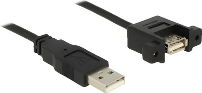 Obrázek produktu pro DeLOCK 85461, 0,5 m, USB A, USB A, USB 2.0, 0,48 Gbit/s, Černá
