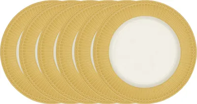 Produktbild von Greengate Alice Speiseteller honey mustard 26,5 cm Set6