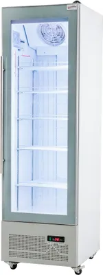 Zdjęcie produktu dla Witryna mroźnicza z oświetleniem LED Mega-M OLAF R62 Exclusive White 501L