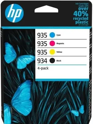 Obrázek produktu pro HP 934/935 inkoustové kazety, balení po 4 kusech, černá, azurová, purpurová, žlutá, originální, 10 ml, pro OfficeJet Pro 6200