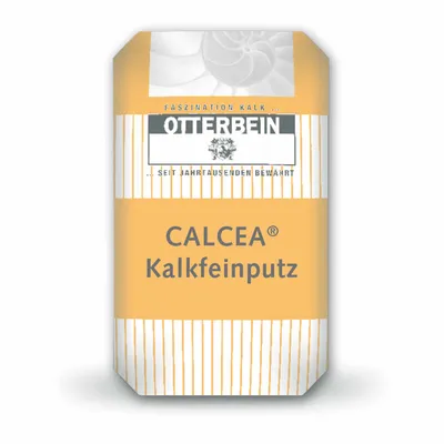 Produktbild von OTTERBEIN CALCEA Kalkfeinputz 25 kg werksgemischter natürlicher Kalk nach EN 459-1 - besonders für den ökologischen Hausbau oder Denkmalpflege Inhalt:25 kg