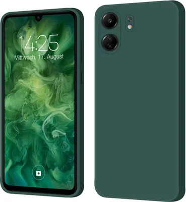Produktbild von Hülle für Xiaomi Redmi 13C Case Cover Bumper Silikon Softgrip Schutzhülle Farbe: Grün