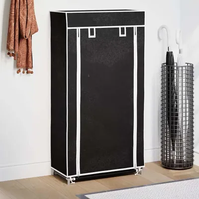 Obrázok produktu pre vidaXL Skriňa na topánky Stojan na topánky 5 vrstiev 58 x 28 x 106 cm čierna