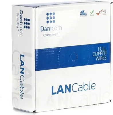 Produktbild von DANICOM CAT6A U/UTP 50m Starrleiter - LSZH (Dca)