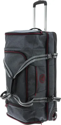 Produktbild von Reisetasche Trolley mit Schuhfach und Doppelboden Grau Rot 76 cm Davidts