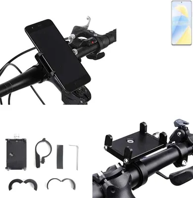 Produktbild von K-S-Trade Handyhalterung für das Fahrrad kompatibel mit Wiko 5G Halter Lenkstange Fahrradhalterung Motorrad Bike Mount Befestigung Smartphone Handy
