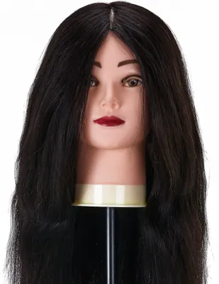 Immagine prodotto di Gabbiano Parrucchieri Testa di formazione Wz1 Capelli naturali, Colore 1H, Lunghezza 20""