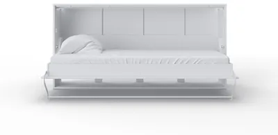 Zdjęcie produktu dla Półkotapczan poziomy "Invento 90h" (90x200) biały/biały połysk