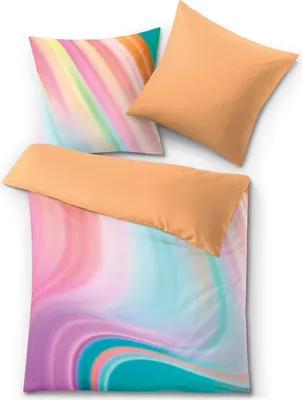 Produktbild von Kleine Wolke Bettwäsche Satin, Vibes Multicolor, 1-135x200 /1-80x 80