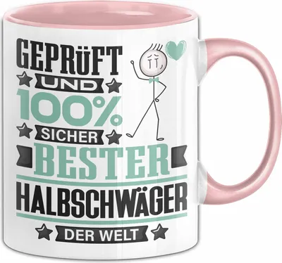 Produktbild von Halbschwäger Geschenk Lustiger Spruch für Halbschwäger Geschenkidee Bester Halbschwäger Der Welt (Rosa)